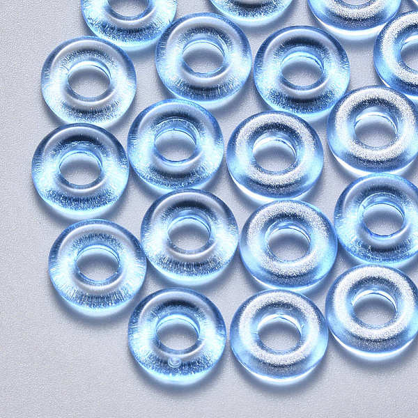 PandaHall Transparent Spray Painted Glass Beads, with Glitter Powder, Ring, Dodger Blue, 10x3mm, Hole: 4mm Glass Ring Blue
PandaHall Transparent Spray Painted Glass Beads, with Glitter Powder, Ring, Dodger Blue, 10x3mm, Hole: 4mm Glass Ring Blue
