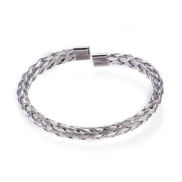 PandaHall 304 Stainless Steel Bangles, Cuff Bangles, Stainless Steel Color, 52x58mm(2 inchx2-1/4 inch) 304 Stainless Steel
PandaHall 304 Stainless Steel Bangles, Cuff Bangles, Stainless Steel Color, 52x58mm(2 inchx2-1/4 inch) 304 Stainless Steel