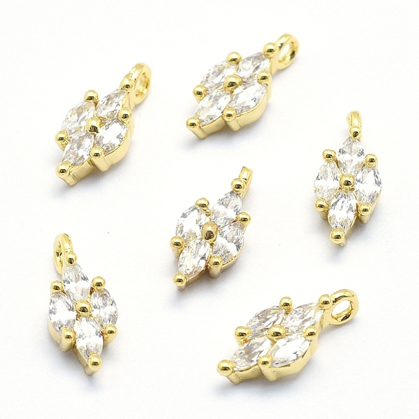 PandaHall Brass Charms, with Cubic Zirconia, Lead Free & Cadmium Free & Nickel Free, Horse Eye, Clear, Real 18K Gold Plated, 12x5.5x3mm...
PandaHall Brass Charms, with Cubic Zirconia, Lead Free & Cadmium Free & Nickel Free, Horse Eye, Clear, Real 18K Gold Plated, 12x5.5x3mm...