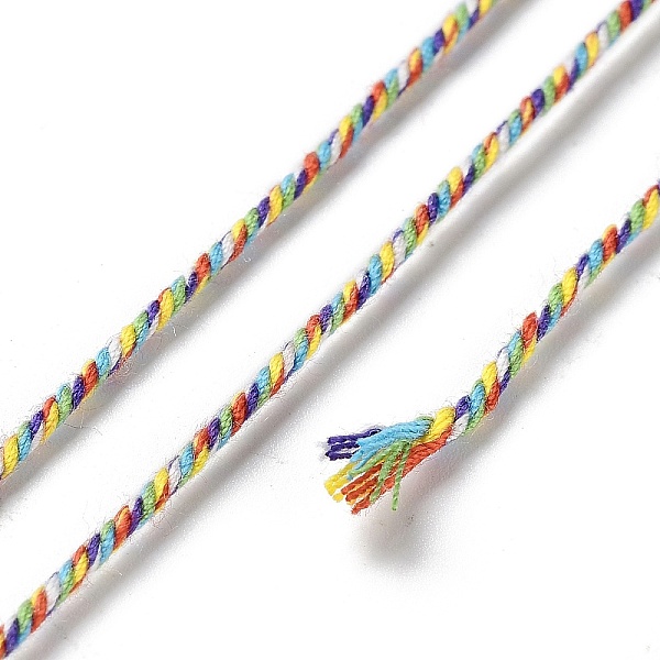 PandaHall Polyester Twisted Cord, Round, for DIY Jewelry Making, Colorful, 1.2mm, about 38.28 Yards(35m)/Roll Polyester
PandaHall Polyester Twisted Cord, Round, for DIY Jewelry Making, Colorful, 1.2mm, about 38.28 Yards(35m)/Roll Polyester