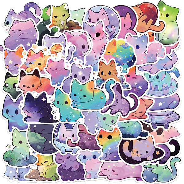 PandaHall 50Pcs Cat Pvc Graffiti stickers for DIY Decorating Luggage, Guitar, Notebook, Mixed Color, 30~60mm Plastic Cat Shape Multicolor
PandaHall 50Pcs Cat Pvc Graffiti stickers for DIY Decorating Luggage, Guitar, Notebook, Mixed Color, 30~60mm Plastic Cat Shape Multicolor