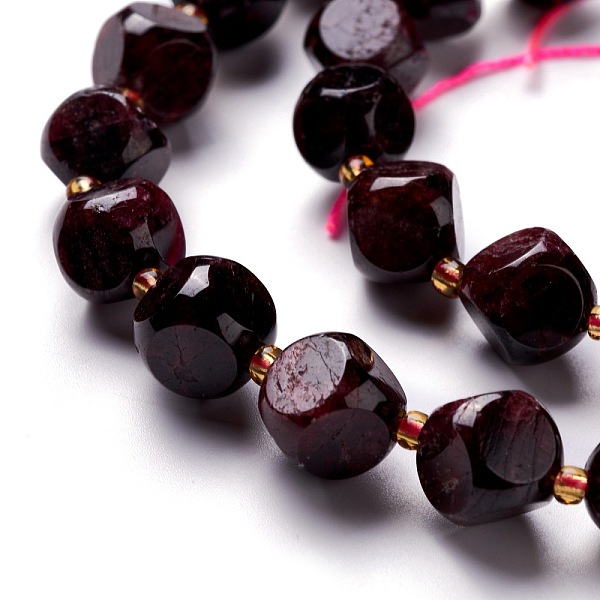 PandaHall Natural Garnet Beads Strand, with Seed Beads, Six Sided Celestial Dice, 11.5~12.5x11.5~12.5x11.5~12.5mm, Hole: 0.5mm, about...
PandaHall Natural Garnet Beads Strand, with Seed Beads, Six Sided Celestial Dice, 11.5~12.5x11.5~12.5x11.5~12.5mm, Hole: 0.5mm, about...