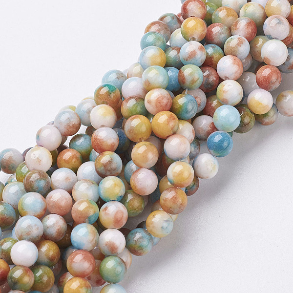 PandaHall Jade Beads Strands, Natural White Jade, Dyed, Round, Colorful, 6mm, Hole: 1mm, about 69pcs/strand, 15.7 inch White Jade Round
PandaHall Jade Beads Strands, Natural White Jade, Dyed, Round, Colorful, 6mm, Hole: 1mm, about 69pcs/strand, 15.7 inch White Jade Round