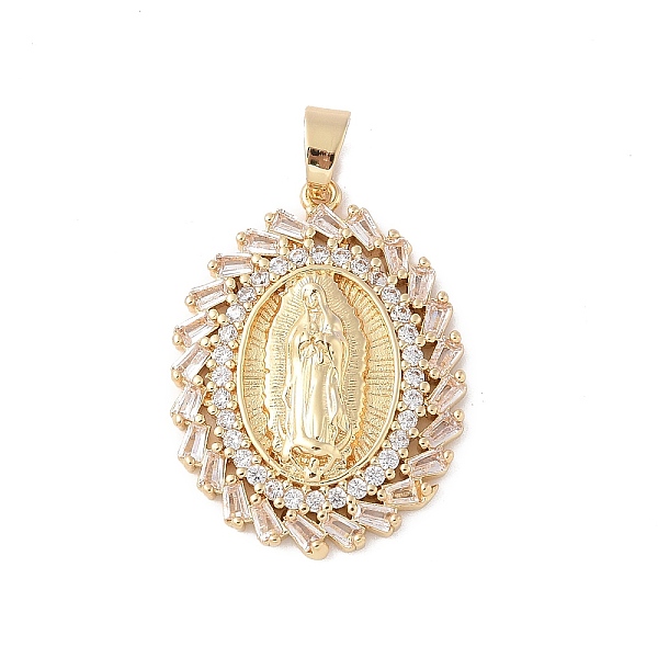 PandaHall Brass Clear Cubic Zirconia Pendants, Long-Lasting Plated, Oval with Holy Virgin Charms, Clear, 33x25x5mm, Hole: 6x5mm Brass+Cubic...
PandaHall Brass Clear Cubic Zirconia Pendants, Long-Lasting Plated, Oval with Holy Virgin Charms, Clear, 33x25x5mm, Hole: 6x5mm Brass+Cubic...