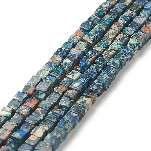 PandaHall Natural Imperial Jasper Beads Strands, Dyed, Cube, 5x4.5x4.5mm, Hole: 0.6mm, about 85pcs/strand, 15.28 inch(38.8cm) Imperial...
PandaHall Natural Imperial Jasper Beads Strands, Dyed, Cube, 5x4.5x4.5mm, Hole: 0.6mm, about 85pcs/strand, 15.28 inch(38.8cm) Imperial...