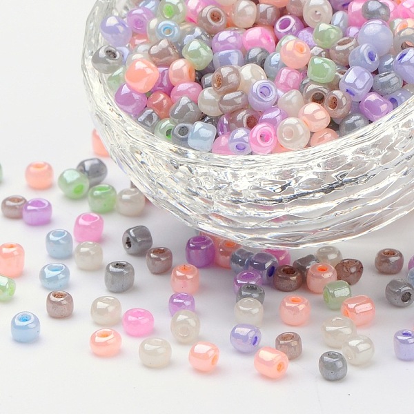 PandaHall 6/0 Glass Seed Beads, Ceylon, Round, Round Hole, Mixed Color, 6/0, 4mm, Hole: 1~1.5mm, about 450pcs/50g, 50g/bag, 18bags/2pound..., Multicolor
PandaHall 6/0 Glass Seed Beads, Ceylon, Round, Round Hole, Mixed Color, 6/0, 4mm, Hole: 1~1.5mm, about 450pcs/50g, 50g/bag, 18bags/2pound..., Multicolor