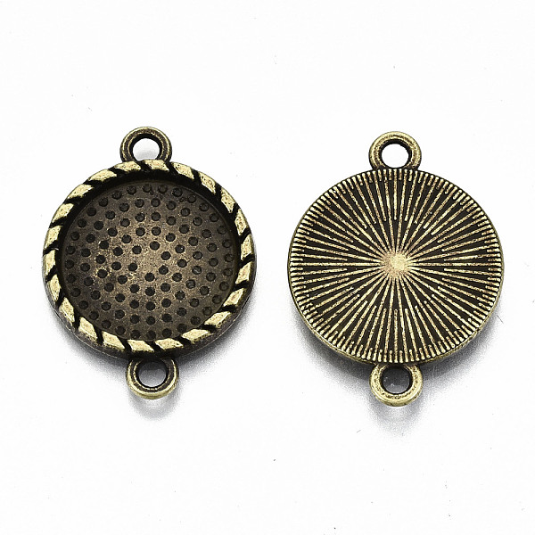 PandaHall Tibetan Style Alloy Flat Round Cabochon Connector Settings, Cadmium Free & Nickel Free & Lead Free, Antique Bronze, Tray: 16mm...
PandaHall Tibetan Style Alloy Flat Round Cabochon Connector Settings, Cadmium Free & Nickel Free & Lead Free, Antique Bronze, Tray: 16mm...