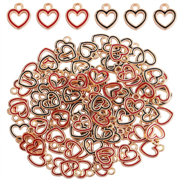 PandaHall 100Pcs 2 Colors Alloy Enamel Charms, Heart, Light Gold, Mixed Color, 12x10.5x2mm, Hole: 2mm, 50pcs/color Alloy+Enamel Heart..., Multicolor
PandaHall 100Pcs 2 Colors Alloy Enamel Charms, Heart, Light Gold, Mixed Color, 12x10.5x2mm, Hole: 2mm, 50pcs/color Alloy+Enamel Heart..., Multicolor