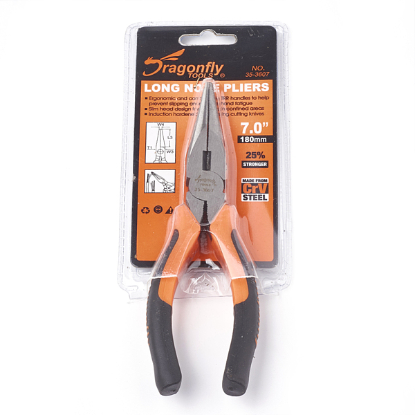 PandaHall 45# Carbon Steel Jewelry Pliers, Long Wire Cutter, Dark Orange, 18x5.5x1.8cm Carbon Steel Orange
PandaHall 45# Carbon Steel Jewelry Pliers, Long Wire Cutter, Dark Orange, 18x5.5x1.8cm Carbon Steel Orange