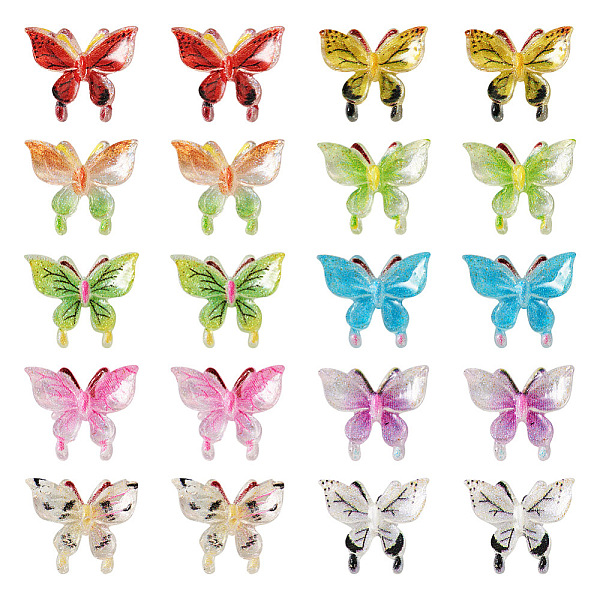 PandaHall 60Pcs 10 Colors Transparent Resin Cabochons, Glitter Butterfly, Mixed Color, 9x11x3.5mm, 6pcs/color Resin Butterfly Multicolor
PandaHall 60Pcs 10 Colors Transparent Resin Cabochons, Glitter Butterfly, Mixed Color, 9x11x3.5mm, 6pcs/color Resin Butterfly Multicolor