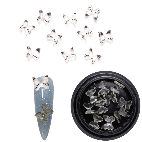 PandaHall Resin Cabochons, Nail Art Decoration Accessories, 3D Butterfly, Black, 6~7x7~8x3mm, 10pcs/box Resin Butterfly Black
PandaHall Resin Cabochons, Nail Art Decoration Accessories, 3D Butterfly, Black, 6~7x7~8x3mm, 10pcs/box Resin Butterfly Black