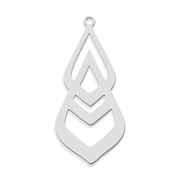 PandaHall 201 Stainless Steel Pendants, Laser Cut, Teardrop, Stainless Steel Color, 36.5x17x1mm, Hole: 1.6mm 201 Stainless Steel Teardrop
PandaHall 201 Stainless Steel Pendants, Laser Cut, Teardrop, Stainless Steel Color, 36.5x17x1mm, Hole: 1.6mm 201 Stainless Steel Teardrop
