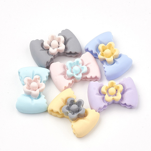 PandaHall Opaque Resin Cabochons, Bowknot with Flower, Mixed Color, 20x13x7mm Resin Bowknot Multicolor
PandaHall Opaque Resin Cabochons, Bowknot with Flower, Mixed Color, 20x13x7mm Resin Bowknot Multicolor