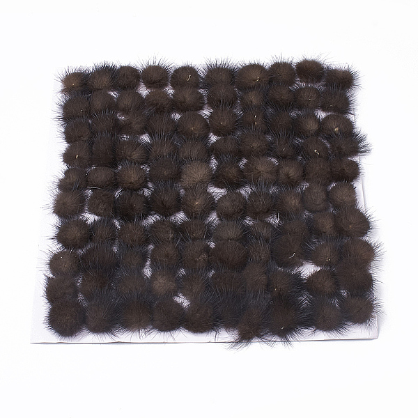 PandaHall Faux Mink Fur Ball Decoration, Pom Pom Ball, For DIY Craft, Coconut Brown, 2~2.5cm, about 100pcs/board Fibre Brown
PandaHall Faux Mink Fur Ball Decoration, Pom Pom Ball, For DIY Craft, Coconut Brown, 2~2.5cm, about 100pcs/board Fibre Brown