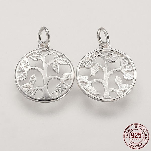 PandaHall 925 Sterling Silver Pendants, Flat Round with Tree of Life Tree, Silver, 16x14x2mm, Hole: 3mm Sterling Silver Flat Round Silver
PandaHall 925 Sterling Silver Pendants, Flat Round with Tree of Life Tree, Silver, 16x14x2mm, Hole: 3mm Sterling Silver Flat Round Silver