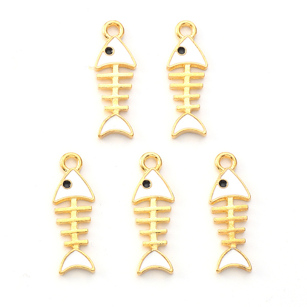 PandaHall Light Gold Plated Alloy Enamel Pendants, Fishbone, White, 24x8x1.5mm, Hole: 2mm Alloy+Enamel Others White
PandaHall Light Gold Plated Alloy Enamel Pendants, Fishbone, White, 24x8x1.5mm, Hole: 2mm Alloy+Enamel Others White