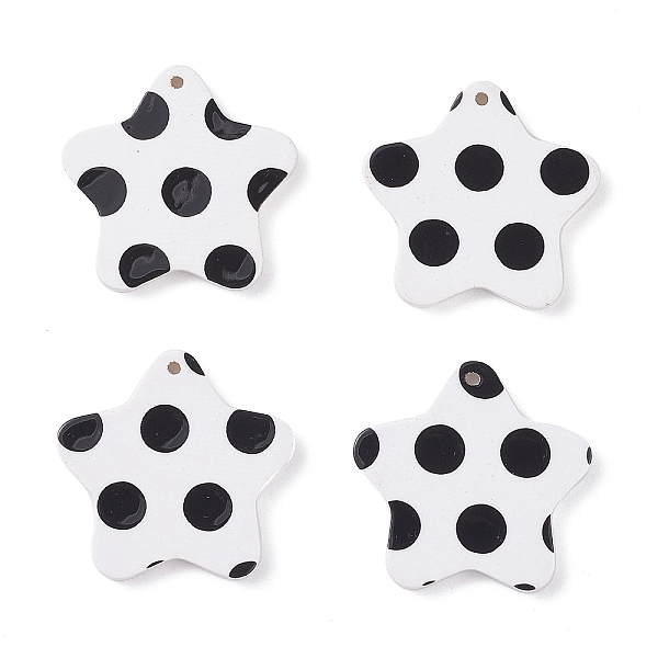 PandaHall (Defective Closeout Sale: Yellowing Back), Cellulose Acetate(Resin) Pendants, Star with Polka Dot, White, 26x27x2mm, Hole: 1.2mm...
PandaHall (Defective Closeout Sale: Yellowing Back), Cellulose Acetate(Resin) Pendants, Star with Polka Dot, White, 26x27x2mm, Hole: 1.2mm...