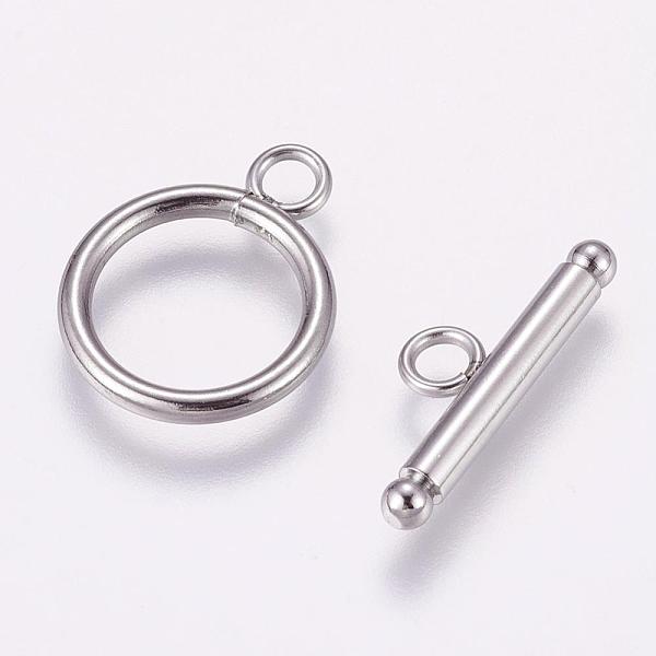 PandaHall 304 Stainless Steel Toggle Clasps, Stainless Steel Color, Toggle: 21x16mm, Hole: 3mm, Bar: 23x3mm, Hole: 3mm 304 Stainless Steel...
PandaHall 304 Stainless Steel Toggle Clasps, Stainless Steel Color, Toggle: 21x16mm, Hole: 3mm, Bar: 23x3mm, Hole: 3mm 304 Stainless Steel...