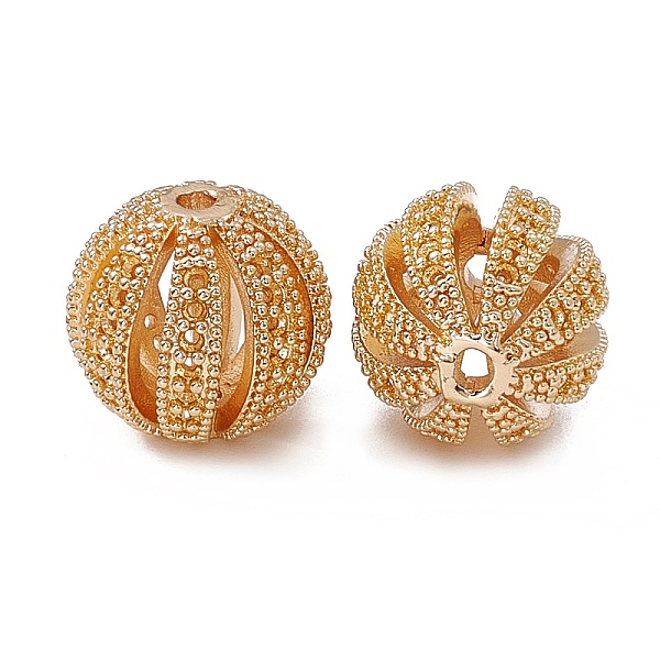 PandaHall Rack Plating Brass Beads, Long-Lasting Plated, Hollow, Round, Real 14K Gold Plated, 12x11.5mm, Hole: 1.6mm Brass Round
PandaHall Rack Plating Brass Beads, Long-Lasting Plated, Hollow, Round, Real 14K Gold Plated, 12x11.5mm, Hole: 1.6mm Brass Round