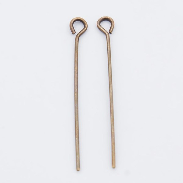 PandaHall Brass Eye Pin, Cadmium Free & Lead Free, Red Copper Color, about 2.8cm long, 0.7mm thick, hole: about 2mm, about 7980pcs/950g...
PandaHall Brass Eye Pin, Cadmium Free & Lead Free, Red Copper Color, about 2.8cm long, 0.7mm thick, hole: about 2mm, about 7980pcs/950g...