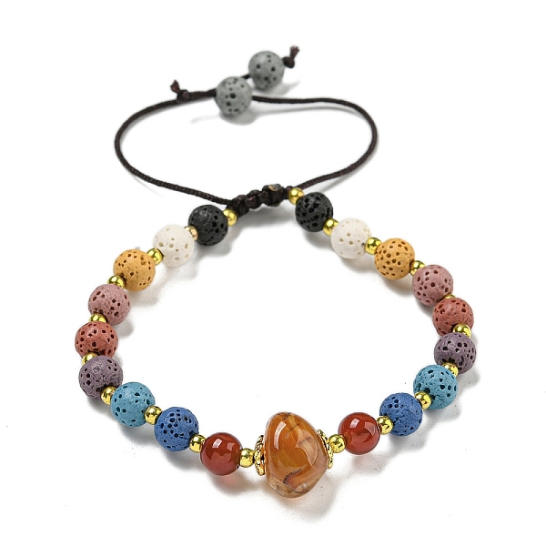 PandaHall Dyed Natural Lava Rock Rondelle Braided Bead Bracelets, Dyed Natural Agate Link Bracelets for Women Men, Colorful, Inner Diameter..., Red
PandaHall Dyed Natural Lava Rock Rondelle Braided Bead Bracelets, Dyed Natural Agate Link Bracelets for Women Men, Colorful, Inner Diameter..., Red