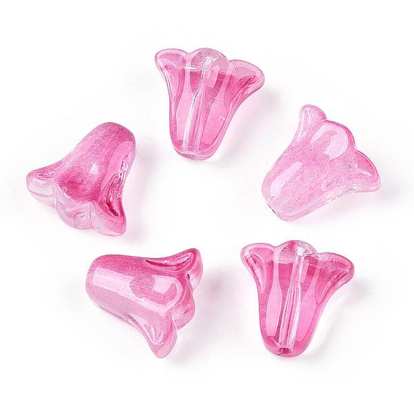PandaHall Spray Painted Transparent Glass Beads, Tulip Flower, Hot Pink, 10x11x5.5mm, Hole: 1mm Glass Flower
PandaHall Spray Painted Transparent Glass Beads, Tulip Flower, Hot Pink, 10x11x5.5mm, Hole: 1mm Glass Flower