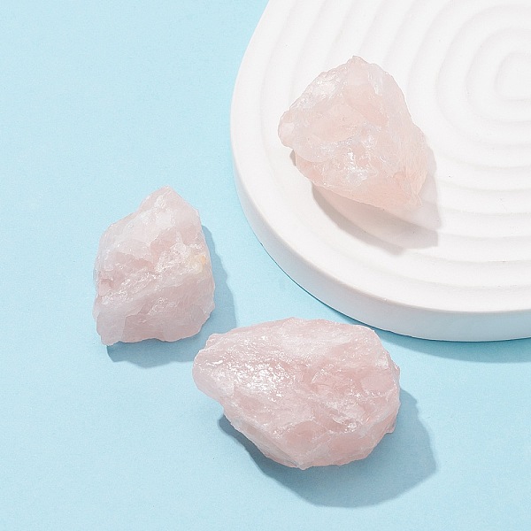 PandaHall 3Pcs Rough Raw Natural Rose Quartz Beads, No Hole/Undrilled, Nuggets, 33~35x28~32x22~23mm Rose Quartz Nuggets
PandaHall 3Pcs Rough Raw Natural Rose Quartz Beads, No Hole/Undrilled, Nuggets, 33~35x28~32x22~23mm Rose Quartz Nuggets
