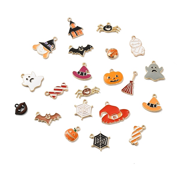 PandaHall Halloween Alloy Enamel Pendants, Golden, Mixed Shapes, Mixed Color, 10~24x10~26x1~4mm, Hole: 1.2~2mm Alloy+Enamel Mixed Shapes..., Multicolor
PandaHall Halloween Alloy Enamel Pendants, Golden, Mixed Shapes, Mixed Color, 10~24x10~26x1~4mm, Hole: 1.2~2mm Alloy+Enamel Mixed Shapes..., Multicolor