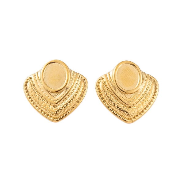 PandaHall Ion Plating(IP) 304 Stainless Steel Stud Earring Findings, Cabochon Settings, Rectangle, Real 18K Gold Plated, Tray: 10x8mm...
PandaHall Ion Plating(IP) 304 Stainless Steel Stud Earring Findings, Cabochon Settings, Rectangle, Real 18K Gold Plated, Tray: 10x8mm...
