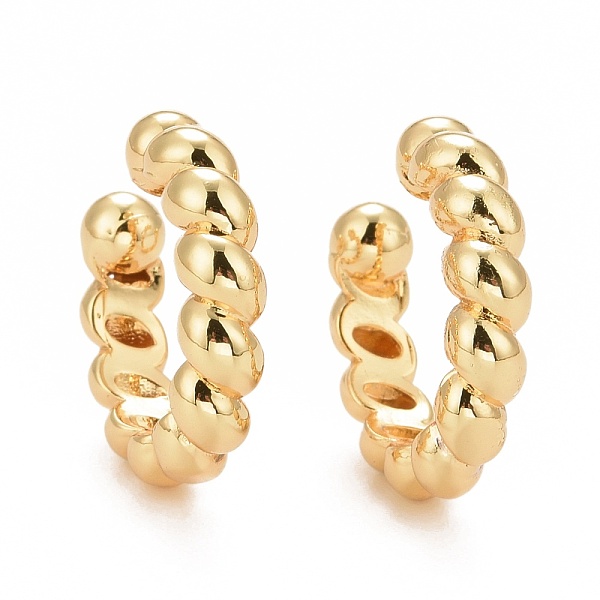 PandaHall Rack Plating Brass Twist Rope Shape Cuff Earrings, Cadmium Free & Lead Free, Real 18K Gold Plated, 19x19x4mm, Inner Diameter...
PandaHall Rack Plating Brass Twist Rope Shape Cuff Earrings, Cadmium Free & Lead Free, Real 18K Gold Plated, 19x19x4mm, Inner Diameter...