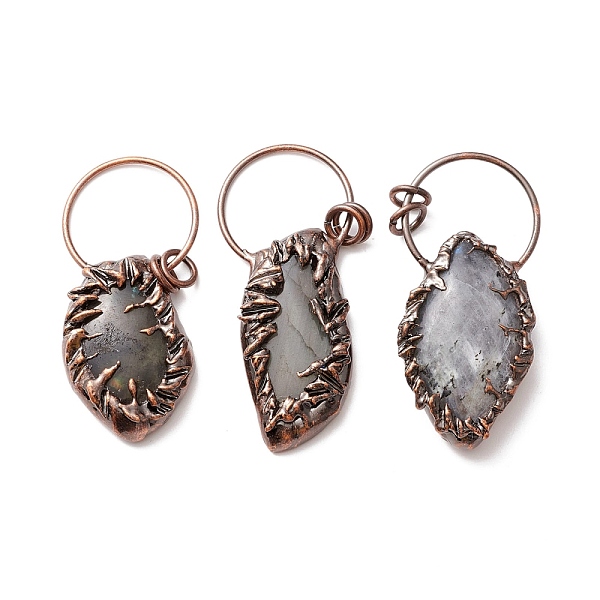 PandaHall Natural Labradorite Big Pendants, with Red Copper Tone Tin Findings, Lead & Nickel & Cadmium Free, Nuggets, 61x28x8mm Labradorite...
PandaHall Natural Labradorite Big Pendants, with Red Copper Tone Tin Findings, Lead & Nickel & Cadmium Free, Nuggets, 61x28x8mm Labradorite...