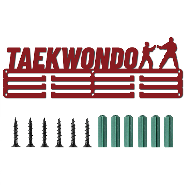 PandaHall Iron Medal Holder Frame, Medals Display Hanger Rack, with Screws, Rectangle with Word TEAKWONDO, Red, 135x400mm Iron Word Red
PandaHall Iron Medal Holder Frame, Medals Display Hanger Rack, with Screws, Rectangle with Word TEAKWONDO, Red, 135x400mm Iron Word Red