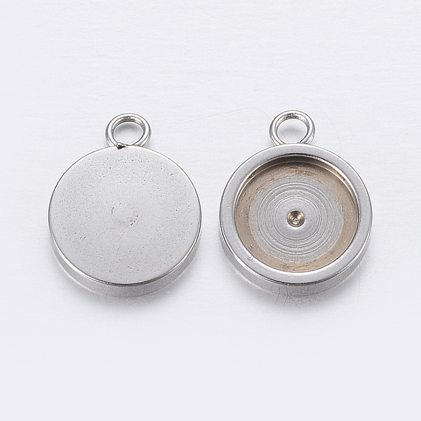 PandaHall 201 Stainless Steel Pendant Cabochon Settings, Flat Round, Stainless Steel Color, Tray: 8mm, 13x10x2mm, Hole: 2mm 201 Stainless...
PandaHall 201 Stainless Steel Pendant Cabochon Settings, Flat Round, Stainless Steel Color, Tray: 8mm, 13x10x2mm, Hole: 2mm 201 Stainless...