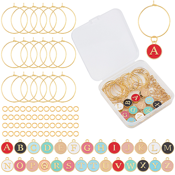 PandaHall SUNNYCLUE 1 Box 26 Set Drink Identifiers Markers Wine Glass Tag Charms Including Alphabet Letter Alloy Enamel Pendants Brass Charm...
PandaHall SUNNYCLUE 1 Box 26 Set Drink Identifiers Markers Wine Glass Tag Charms Including Alphabet Letter Alloy Enamel Pendants Brass Charm...