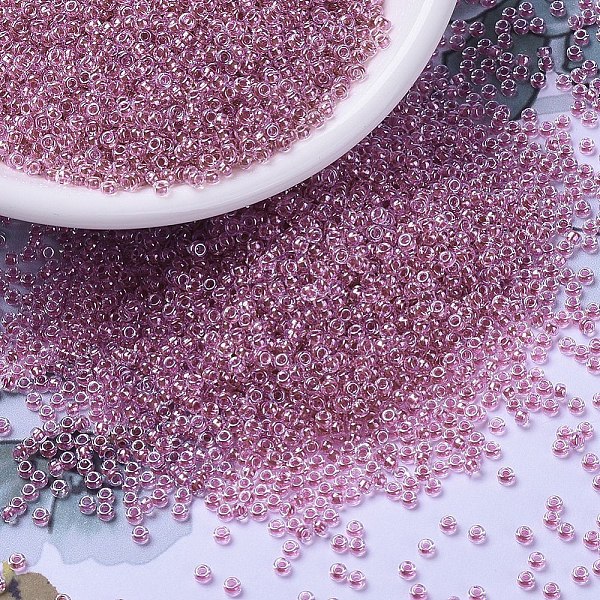 PandaHall MIYUKI Round Rocailles Beads, Japanese Seed Beads, 11/0, (RR1524) Sparkling Peony Pink Lined Crystal, 2x1.3mm, Hole: 0.8mm, about...
PandaHall MIYUKI Round Rocailles Beads, Japanese Seed Beads, 11/0, (RR1524) Sparkling Peony Pink Lined Crystal, 2x1.3mm, Hole: 0.8mm, about...