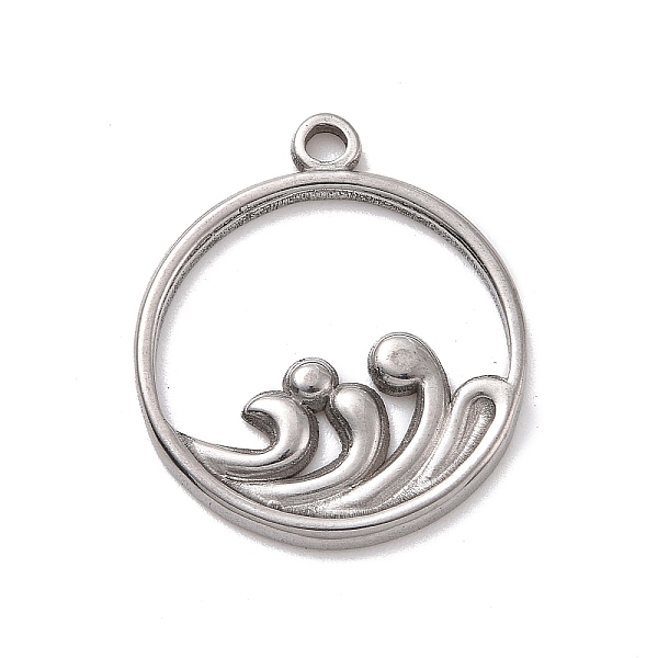 PandaHall 304 Stainless Steel Pendants, Flat Round with Sea Wave, Stainless Steel Color, 21x18x1.5mm, Hole: 1.5mm 304 Stainless Steel Flat...
PandaHall 304 Stainless Steel Pendants, Flat Round with Sea Wave, Stainless Steel Color, 21x18x1.5mm, Hole: 1.5mm 304 Stainless Steel Flat...