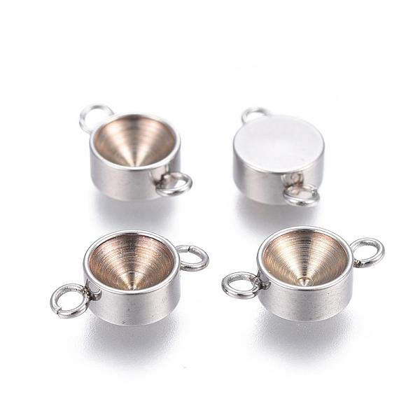 PandaHall 201 Stainless Steel Connector Rhinestone Settings, Flat Round, Stainless Steel Color, Fit for 4mm rhinestone, 10.5x5x3mm, Hole...
PandaHall 201 Stainless Steel Connector Rhinestone Settings, Flat Round, Stainless Steel Color, Fit for 4mm rhinestone, 10.5x5x3mm, Hole...