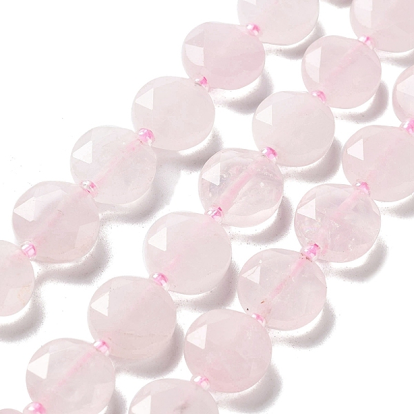 PandaHall Natural Rose Quartz Beads Strands, with Seed Beads, Faceted Hexagonal Cut, Flat Round, 12~12.5x5~6mm, Hole: 1.2~1.4mm, about...
PandaHall Natural Rose Quartz Beads Strands, with Seed Beads, Faceted Hexagonal Cut, Flat Round, 12~12.5x5~6mm, Hole: 1.2~1.4mm, about...