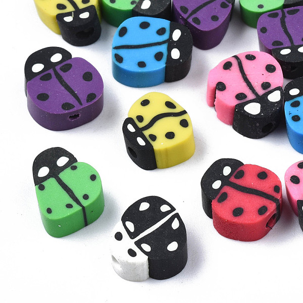 PandaHall Handmade Polymer Clay Beads, Ladybug, Mixed Color, 8~12x7.5~10x4~5mm, Hole: 1.5~2mm Polymer Clay Insects Multicolor
PandaHall Handmade Polymer Clay Beads, Ladybug, Mixed Color, 8~12x7.5~10x4~5mm, Hole: 1.5~2mm Polymer Clay Insects Multicolor