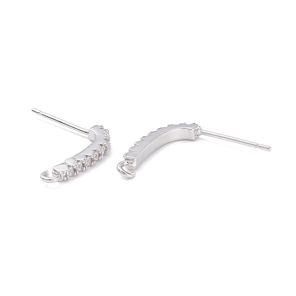 PandaHall Rack Plating Brass Micro Pave Cubic Zirconia Stud Earring Findings, with Loop, Long-Lasting Plated, Rectangle, Real Platinum..., Clear
PandaHall Rack Plating Brass Micro Pave Cubic Zirconia Stud Earring Findings, with Loop, Long-Lasting Plated, Rectangle, Real Platinum..., Clear
