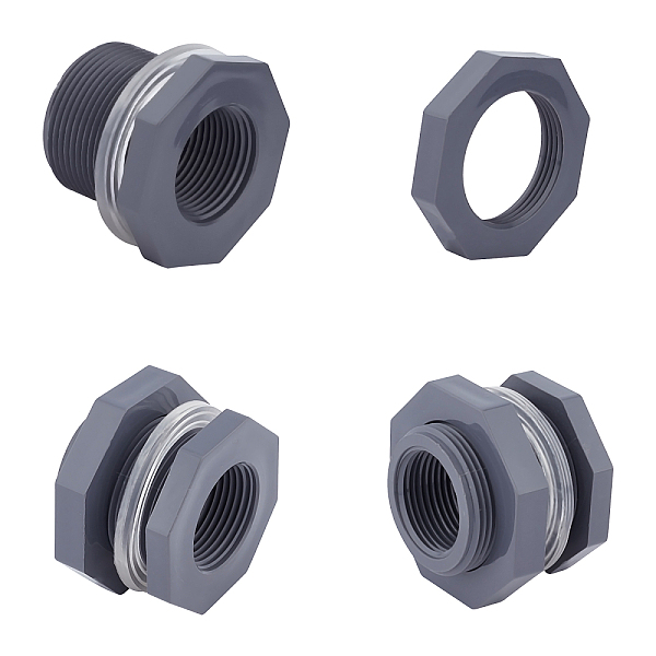 PandaHall AHANDMAKER PVC 1 Inch Bulkhead Fitting, Set of 3 Threaded Bulkhead Adapter Rain Barrel Spigot Connector Kit for Rain Barrels..., Gray
PandaHall AHANDMAKER PVC 1 Inch Bulkhead Fitting, Set of 3 Threaded Bulkhead Adapter Rain Barrel Spigot Connector Kit for Rain Barrels..., Gray
