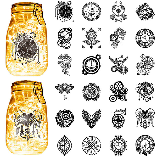 PandaHall PVC Lamp Film for DIY Colorful Light Hanging Lamp Frosted Glass Jar, Clock, 100x90mm, 24pcs/set PVC Clock
PandaHall PVC Lamp Film for DIY Colorful Light Hanging Lamp Frosted Glass Jar, Clock, 100x90mm, 24pcs/set PVC Clock