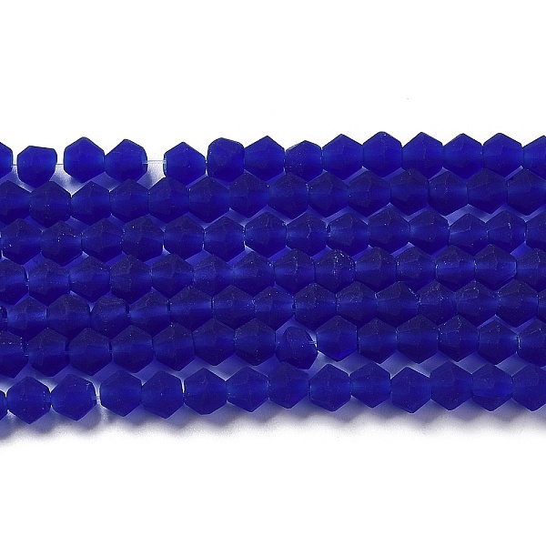 PandaHall Imitate Austrian Crystal Frosted Glass Beads Strands, Grade AA, Faceted, Bicone, Dark Blue, 3x2.5mm, Hole: 0.7mm, about...
PandaHall Imitate Austrian Crystal Frosted Glass Beads Strands, Grade AA, Faceted, Bicone, Dark Blue, 3x2.5mm, Hole: 0.7mm, about...