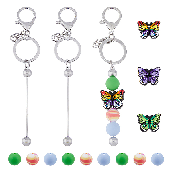 PandaHall SUPERFINDINGS DIY Keychain Making Kit, Including Iron Bar Beadable Keychain, Silicone Beads, Middle East Rhinestone Spacer Beads..., Multicolor
PandaHall SUPERFINDINGS DIY Keychain Making Kit, Including Iron Bar Beadable Keychain, Silicone Beads, Middle East Rhinestone Spacer Beads..., Multicolor