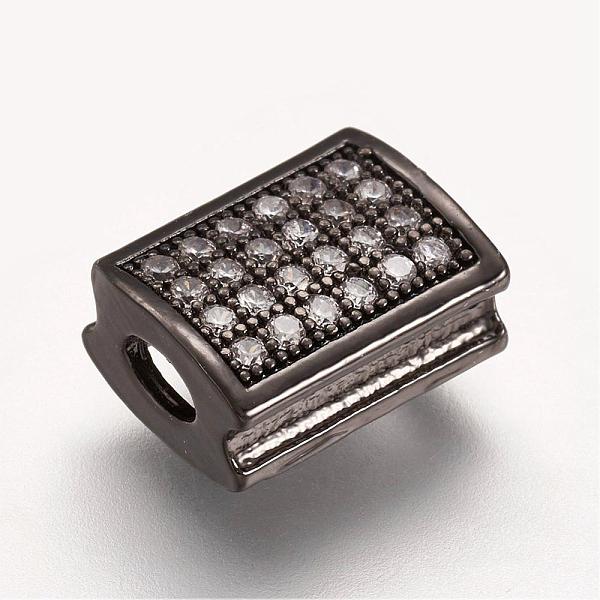 PandaHall Brass Micro Pave Cubic Zirconia Beads, Rectangle, Gunmetal, 11x8x5mm, Hole: 2x3mm Brass+Cubic Zirconia Rectangle
PandaHall Brass Micro Pave Cubic Zirconia Beads, Rectangle, Gunmetal, 11x8x5mm, Hole: 2x3mm Brass+Cubic Zirconia Rectangle