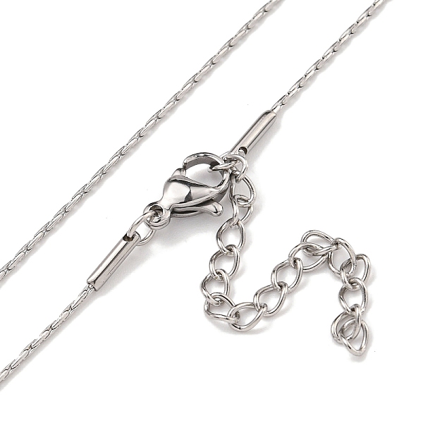 PandaHall 304 Stainless Steel Cardano Chain Necklaces, Stainless Steel Color, 17.83x0.04 inch(45.3x0.09cm) 304 Stainless Steel
PandaHall 304 Stainless Steel Cardano Chain Necklaces, Stainless Steel Color, 17.83x0.04 inch(45.3x0.09cm) 304 Stainless Steel