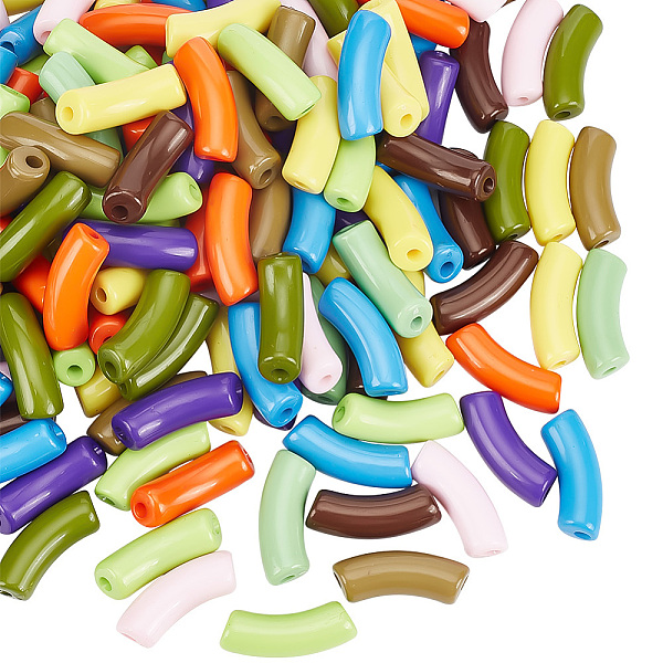 PandaHall PH 115pcs Acrylic Bracelet Tube Beads Rainbow Colors Curved Tube Beads 1.4"Chunky Bamboo Tube Beads Colorful Noodle Beads for DIY..., Multicolor
PandaHall PH 115pcs Acrylic Bracelet Tube Beads Rainbow Colors Curved Tube Beads 1.4"Chunky Bamboo Tube Beads Colorful Noodle Beads for DIY..., Multicolor