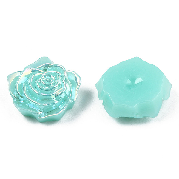 PandaHall Opaque ABS Plastic Cabochons, AB Color Plated, Rose, Turquoise, 18x17x6.5mm ABS Plastic Flower Green
PandaHall Opaque ABS Plastic Cabochons, AB Color Plated, Rose, Turquoise, 18x17x6.5mm ABS Plastic Flower Green