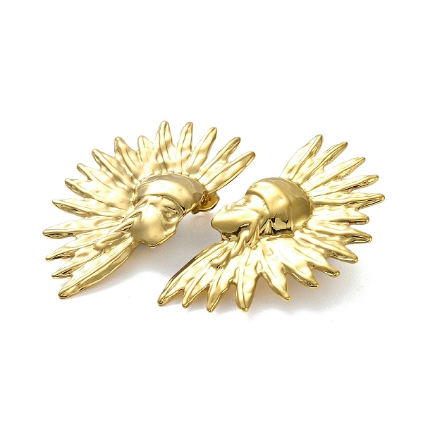 PandaHall 304 Stainless Steel Stud Earrings, Native American, Golden, 48x29.5mm 304 Stainless Steel Human
PandaHall 304 Stainless Steel Stud Earrings, Native American, Golden, 48x29.5mm 304 Stainless Steel Human