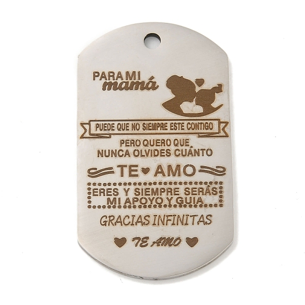 PandaHall 201 Stainless Steel Pendants, Praise Message Charms, Oval with Word Charms, Stainless Steel Color, 49x28x2mm, Hole: 3mm 201...
PandaHall 201 Stainless Steel Pendants, Praise Message Charms, Oval with Word Charms, Stainless Steel Color, 49x28x2mm, Hole: 3mm 201...